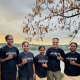Members of the 'yut rise up' youth advisory group t the launch of the campaign